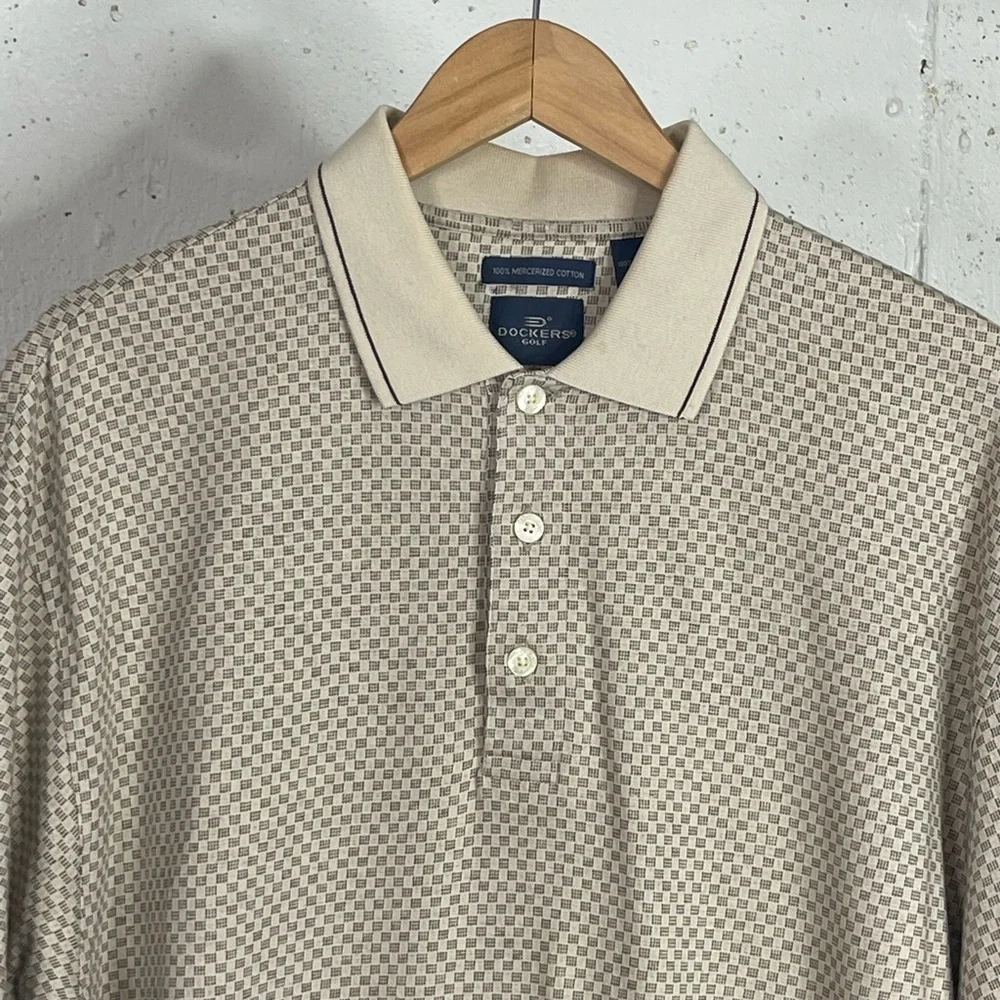 Mens Dockers Golf Short Sleeve Polo Shirt - Picture 1 of 7